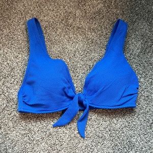 Dark blue bikini top.